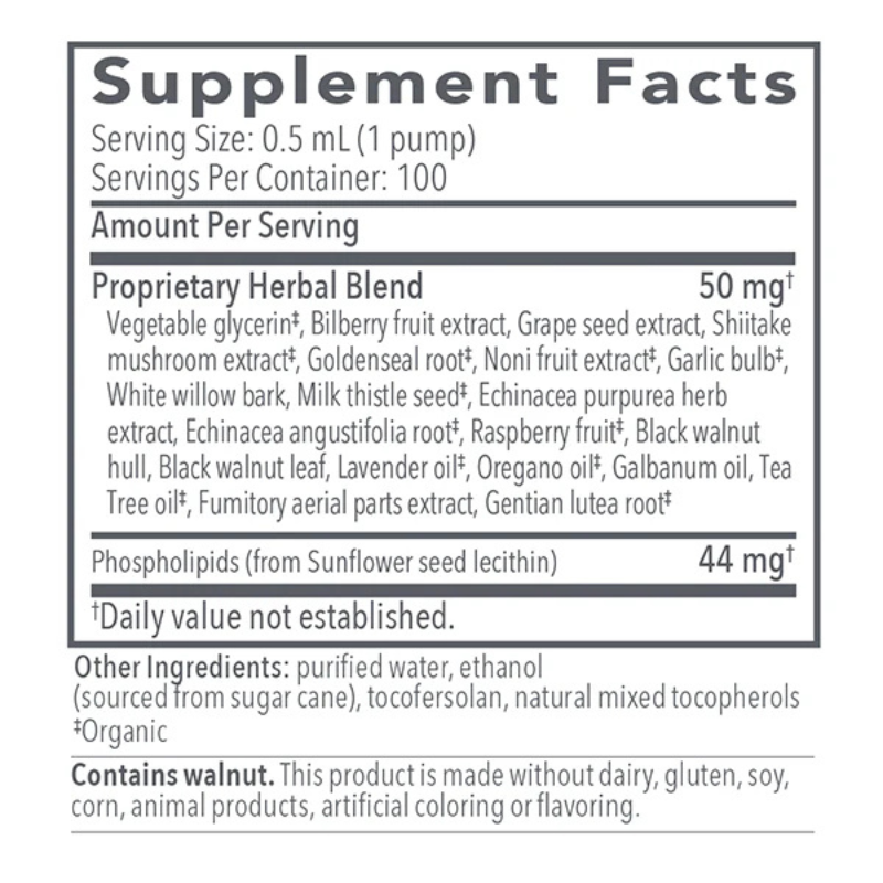 Biocidin LSF Supplement Facts
