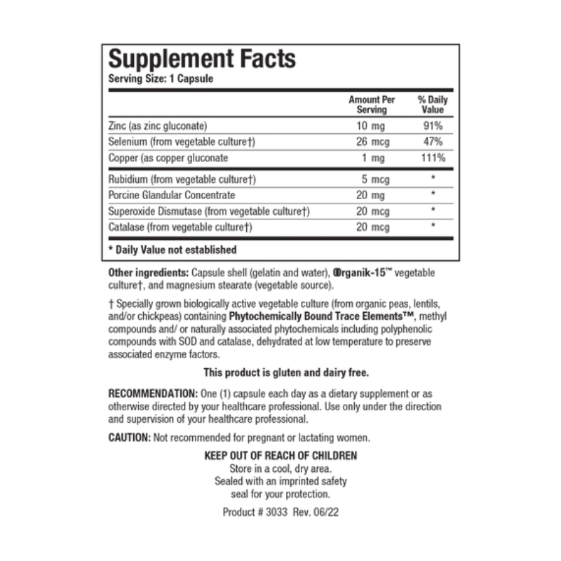 GTA-Forte Supplement Facts