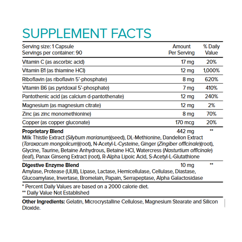 Hepato-CL Supplement Facts