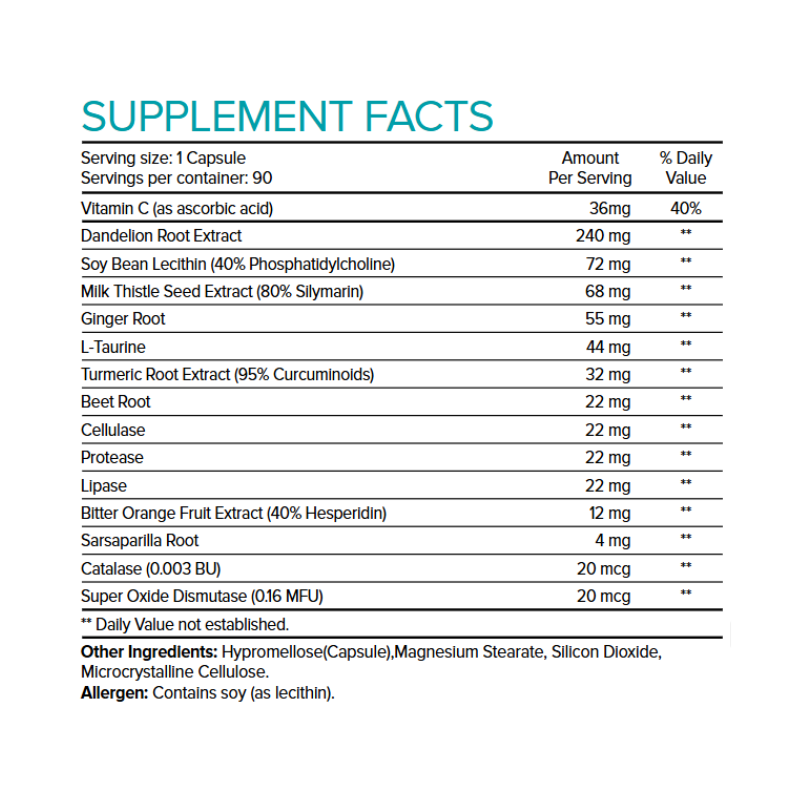 ProBile+ (Bile-Aid) Supplement Facts