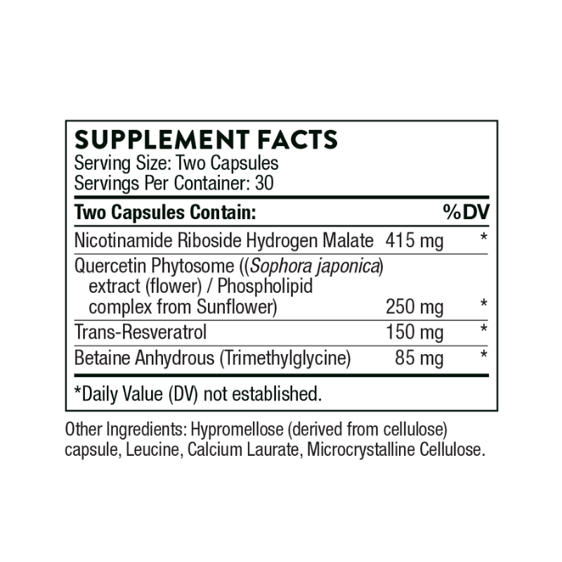 ResveraCel Supplement Facts