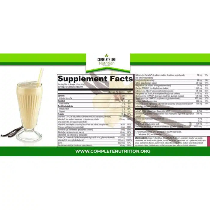 Clean Lean Shake – Vanilla – No Sugar